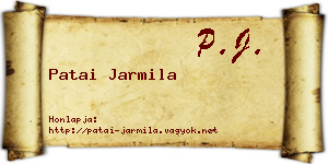 Patai Jarmila névjegykártya